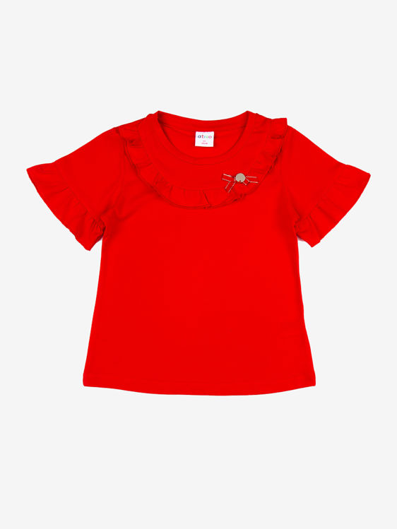 Picture of ND7177 GIRLS HIGH QUALITY COTTON TOP WITH BOW ON THE SIDE